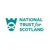 National Trust for Scotland logo, writing in green National Trust for Scotland logo, writing in green